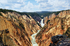 Grand Canyon of the Yellowstone National Park Wyoming