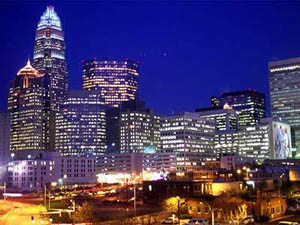 Charlotte night scene