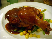 BBQ Half Chicken Cowgirl Bar & Grill Santa Fe, New Mexico