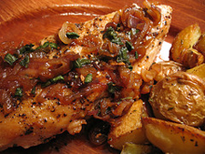 Braised Shelton Farms Chicken Tropica Restaurant & Bar Maui, Hawaii