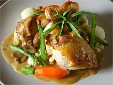 Free Range Chicken w/ Gnocchi Mizuna Spokane, Wasington