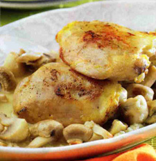 Chicken, mushrooms La Marchigiana Mendoza, Argentina