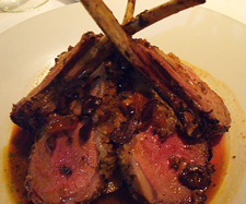 Sliced Colorado Rack of Lamb Commander's Palace New Orleans, Louisiana