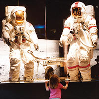 Astronauts suits at the Kansas Cosmosphere & Space Center