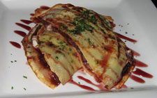 Duck crepe Brave New Restaurant Little Rock, Arkansas