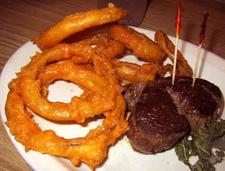 Filet & onion rings Sono Seaport Norwalk, Connecticut