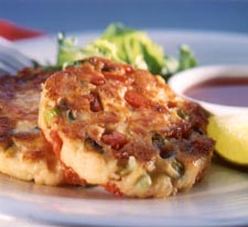 Fish Cakes Mussel Inn Edinburgh, Scotland