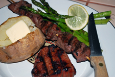 Grilled deer Milion Mendoza, Argentina