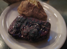 Grilled NY Steak Joseph's Cafe Hollywood, California