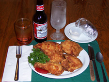 Half Fried Chicken Dinner Brookville Hotel Abilene, Kansas