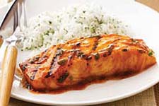 BBQ Salmon Delmonico's Steakhouse Las Vegas, Nevada