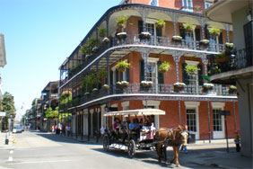 The French Quarter in New Orleans