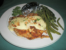 Chicken Almondine The Red Blazer Restaurant & Pub Concord, New Hampshire