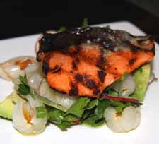 Grilled Wild Sockeye Salmon Bridges Restaurant Vancouver, British Columbia, Canada